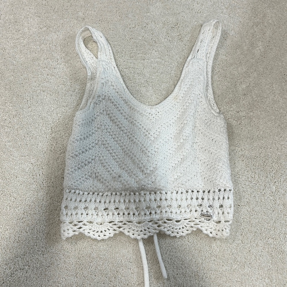 White Hollister Top